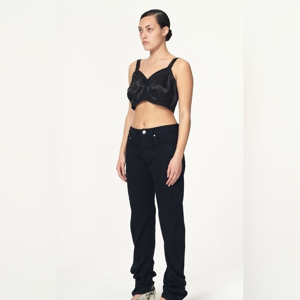 VAQUERA NYC designer black scrunch pants / jeans women’s size 27 - Picture 5 of 14